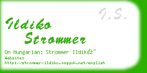 ildiko strommer business card